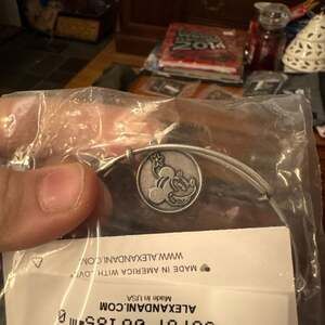 Brand New Alex and Ani Disney Minnie Mouse Bracelet, Silver